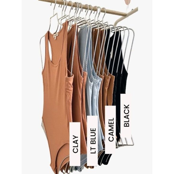 (NWT) Racerback Tank Bodysuit - Black - Picture 1 of 7